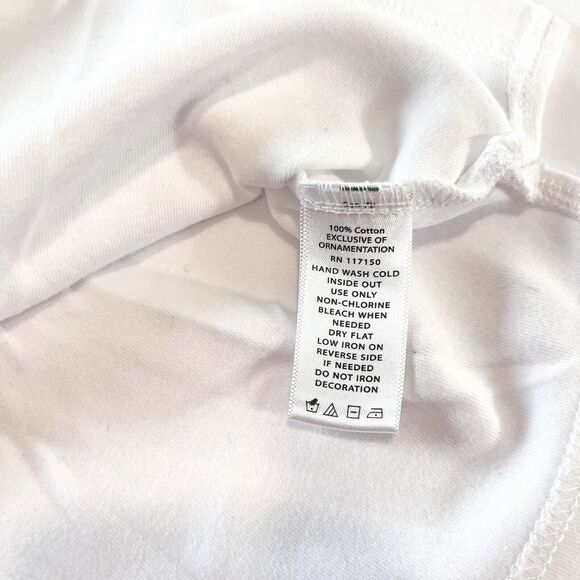 Quacker Factory White Embroidered Rhinestone Christmas Tree Knit Top Size 2X - Picture 11 of 11